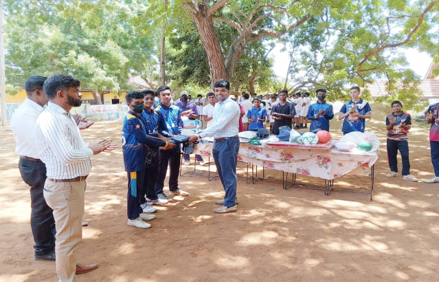 Presentation of  Sports Item to St. Mary's College, Hambantota