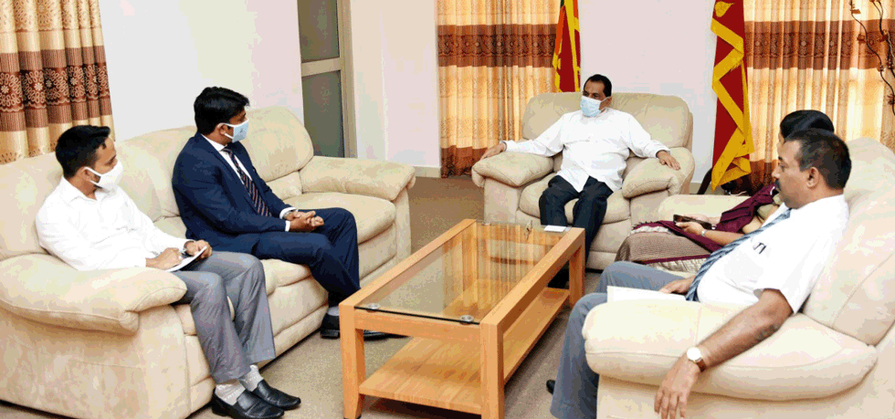 Consul General Mr. Dipin P.R meeting the  Hon. Governor of Southern Province, His Excellency Dr. Willie Gamage