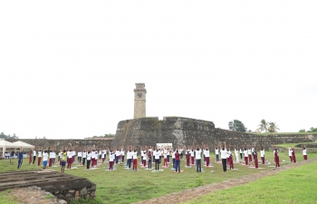 8th International Day of Yoga in in UNESCO Heritage Galle Fort on 21 June 2022
