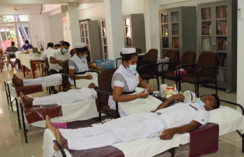 Blood Donation Camp at Consulate General of India, Hambantota