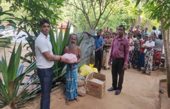 Handing over of Dry Rations Materials to the Tribal Families in Rathugala