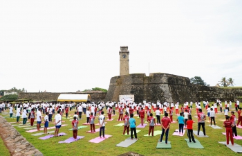 9th International Day of Yoga Celebrations at UNESCO Heritage Galle
