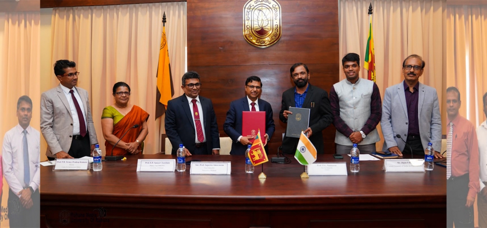 University of Ruhuna signs MoU with the Cochin University of Science and Technology  