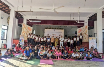 Special Yoga Session at Bodhiraja Maha Vidyalaya, Thiranagama